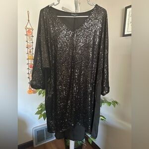 Black Sequin Dress